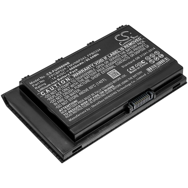Cameron sino 6600 мАч аккумулятор для FUJITSU Цельсия H980 S26391-K461-V100 FUJITSU CP722160-01 FMVNBP243 FPB0334 FPCBP524
