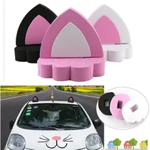 Наклейки для кошачьих ушей EVA забавная игрушка для украшение на крышу автомобиля пара Сделай Сам автостайлинг персональный декор
