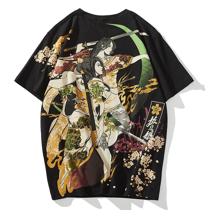 Trend t-Shirt,Cherry Blossom Petals Fashion Personality Customization