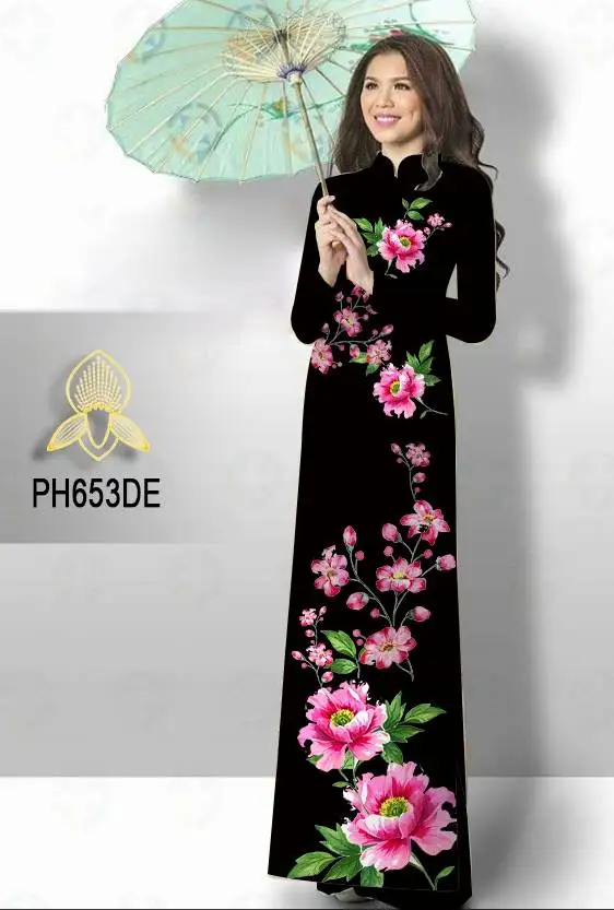 

Традиционное вьетнамское платье-Ципао aodai, 2 предмета