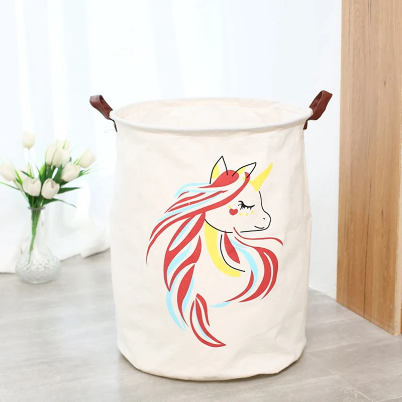 Unicorn Folding Bin/ Laundry Basket