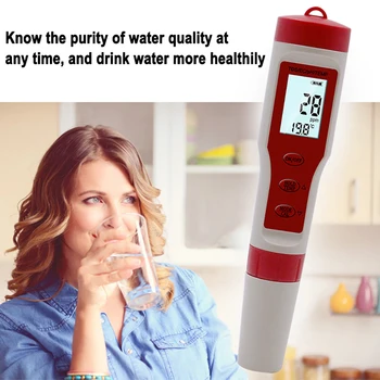 

Water Quality Tester Digital Multi-Parameter Tester 4 In 1 Ph/tds/ec/temp High Accuracy Laboratory Aquariums Hydroponics Pool