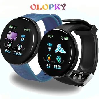 

New D18 Bluetooth Smart Watch Men Women Blood Pressure Smartwatch Sport Tracker Fitness Bracelet Smart Band For Android IOS