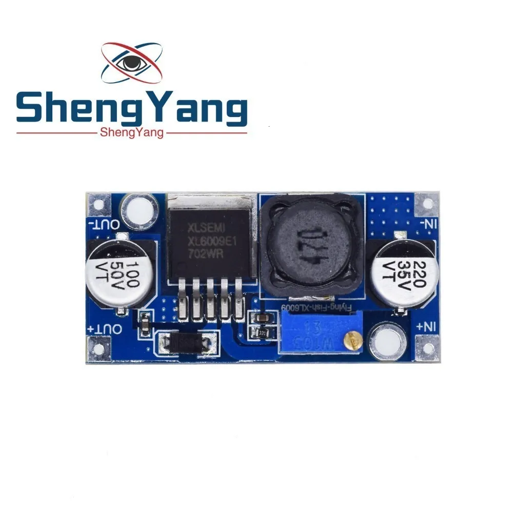 ShengYang 1 шт. повышающий понижающий DC-DC Регулируемый понижающий преобразователь XL6009 модуль питания 20 Вт 5-32 В до 1,2-35 в