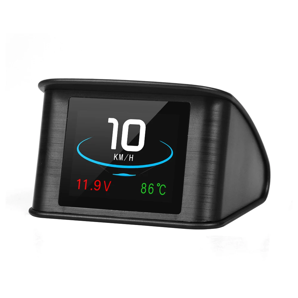 P10 Автомобильный бортовой компьютер Автомобильный цифровой OBD2 OBD компьютер для вождения дисплей спидометр датчик температуры Hud пробег