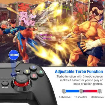 

Nintendo Switch Wireless Controller With Adjustable Turbo Switch Remote Control Game Board Compatible With Dinofire Bluetooth