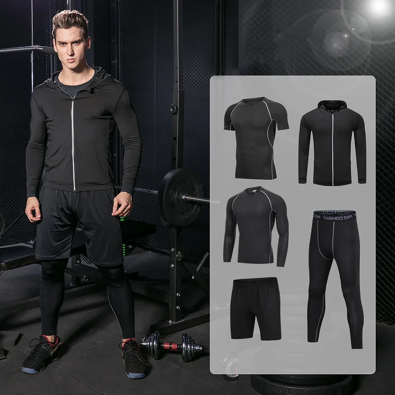 Niksa 3 Pack Gym Clothes for Men,Running Clothes Sports Wear Set