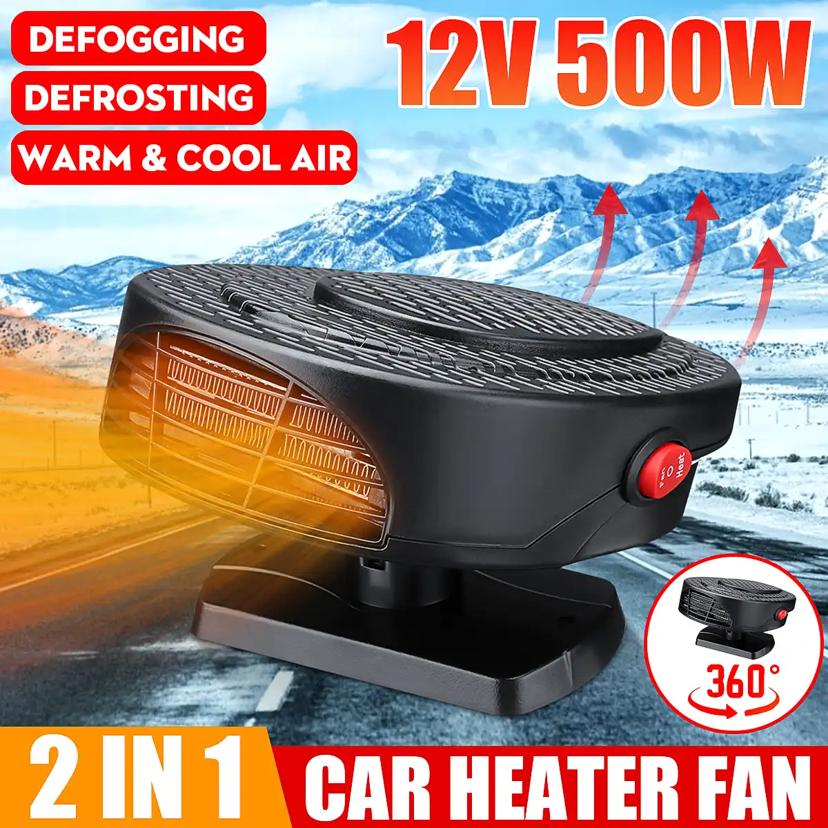 12v 500 ワット 4 1 カーヒータークーラードライヤーでフロントガラス 12v 車のトラックバン 暖房 ファン Aliexpress 12v 500 ワット 4 1 カーヒータークーラードライヤーでフロントガラス 12v 車のトラックバン 暖房 ファン Aliexpress