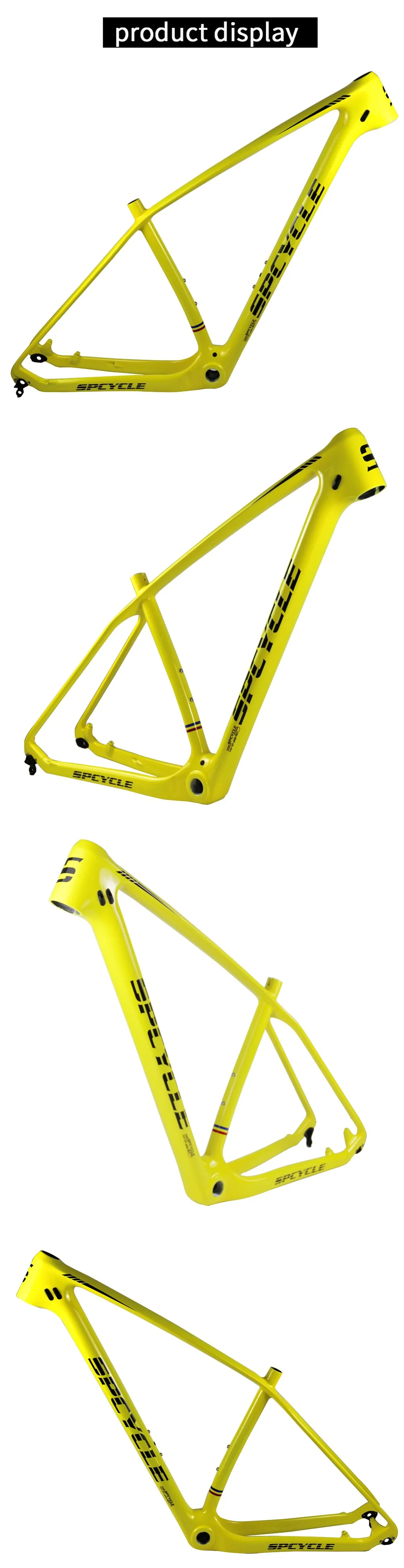 Spcycle T1000 карбоновая MTB рама 27,5 er 29er рама карбоновая для горного велосипеда BSA 73 мм совместима с 142*12 мм через ось и 135*9 мм QR
