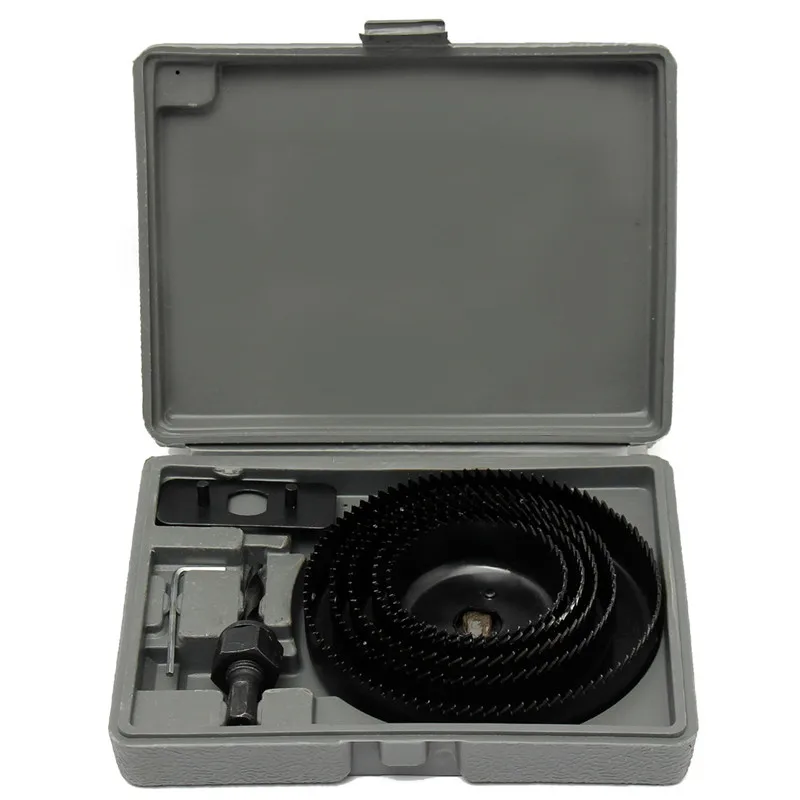 8pcs 63mm-126mm Hole Saw Drill Bit Cutter Set Wood Working Drill Bit Metal Wood Drilling Hole Cut Tool For Installing Locks