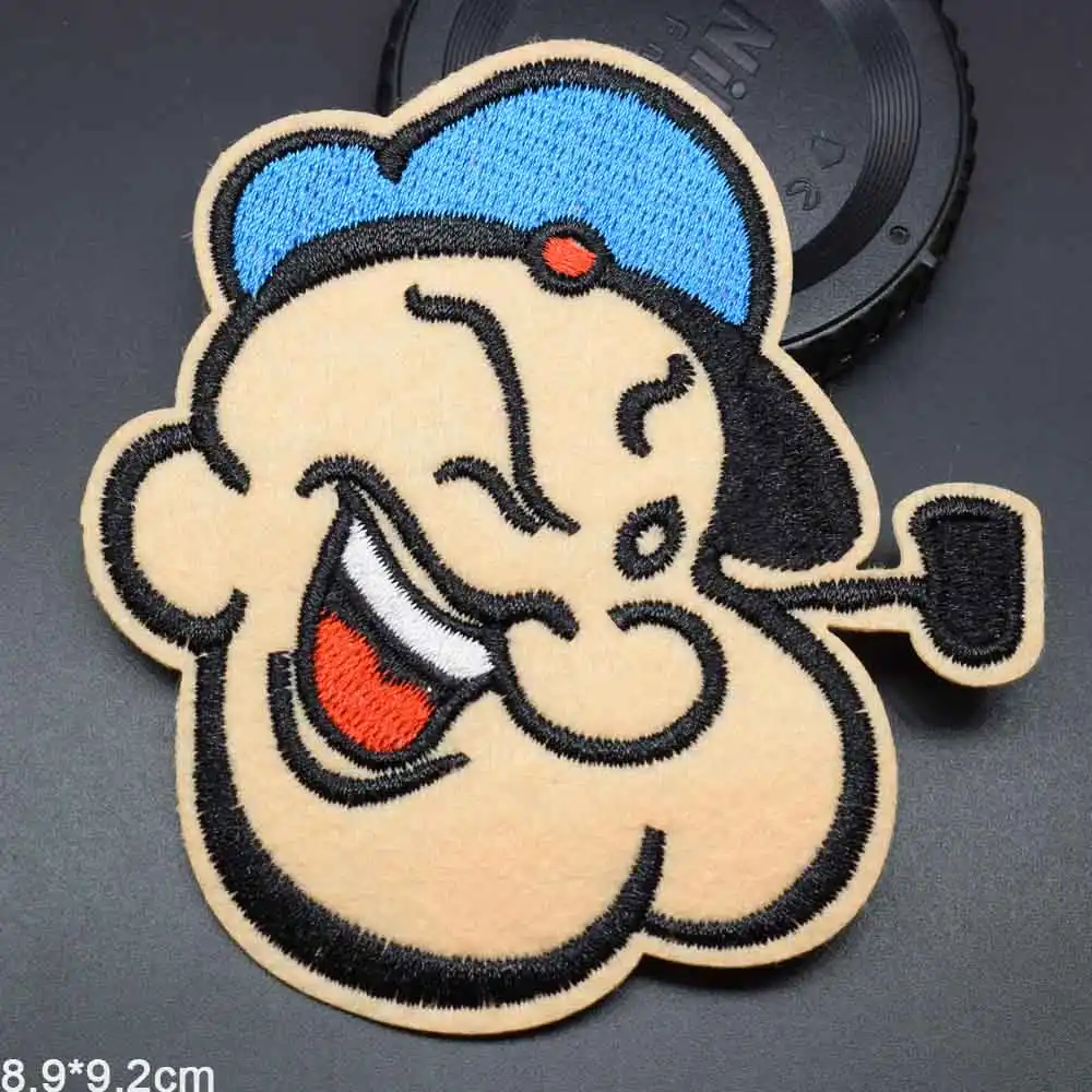 Popeye the Sailor Man~Embroidered Patch~5/" x 3 1//4/"~Cartoon~Iron or Sew On
