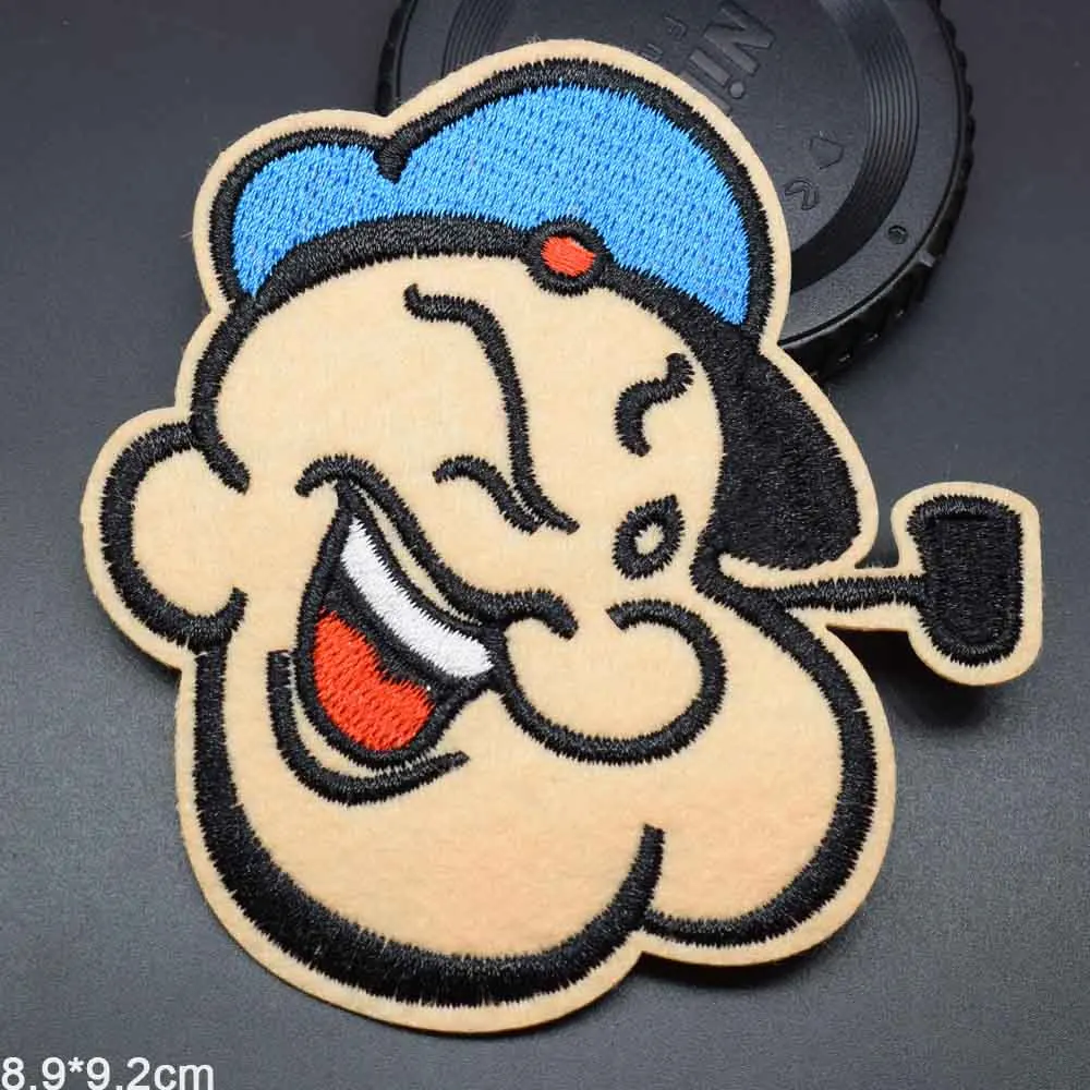 В мультипликационном стиле (Железный милые Popeye в морском из ткани с вышивкой патч