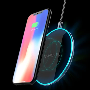 

Besegad Wireless Charger QI Fast Charging Pad Mat for Samsung Xiaomi Huawei OPPO Android Smartphone
