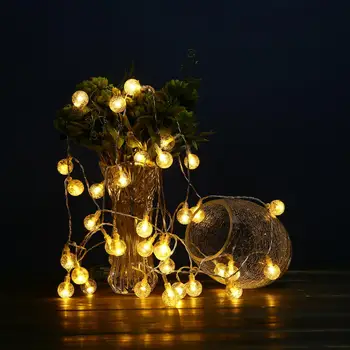 

3M 4M 6M Crystall Ball Led String Garland Christmas Tree Fairy Lights Waterproof Home Garden Party Outdoor Holiday Decoration
