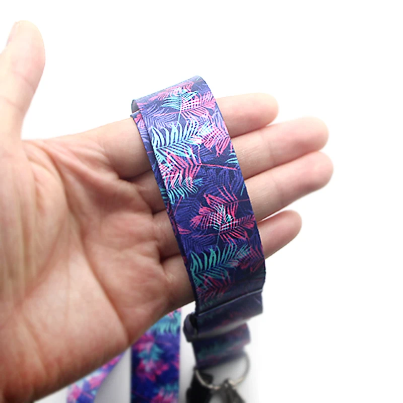 PC204 Модные фиолетовые листья брелок бейдж со шнурком ID Lanyards/Мобильный телефон Веревка/ключ нашейные ремешки Ремешки