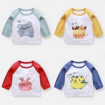 

Baby Clothes Boy's Long Sleeve T-shirt Spring Autumn Clothing Children's Baby Girl's Pure Cotton Tops Baby Shirts Clothing