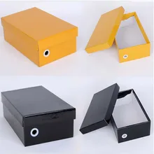 5 шт. на заказ полноцветная Роскошная переработанная картонная коробка для хранения обуви с логотипом