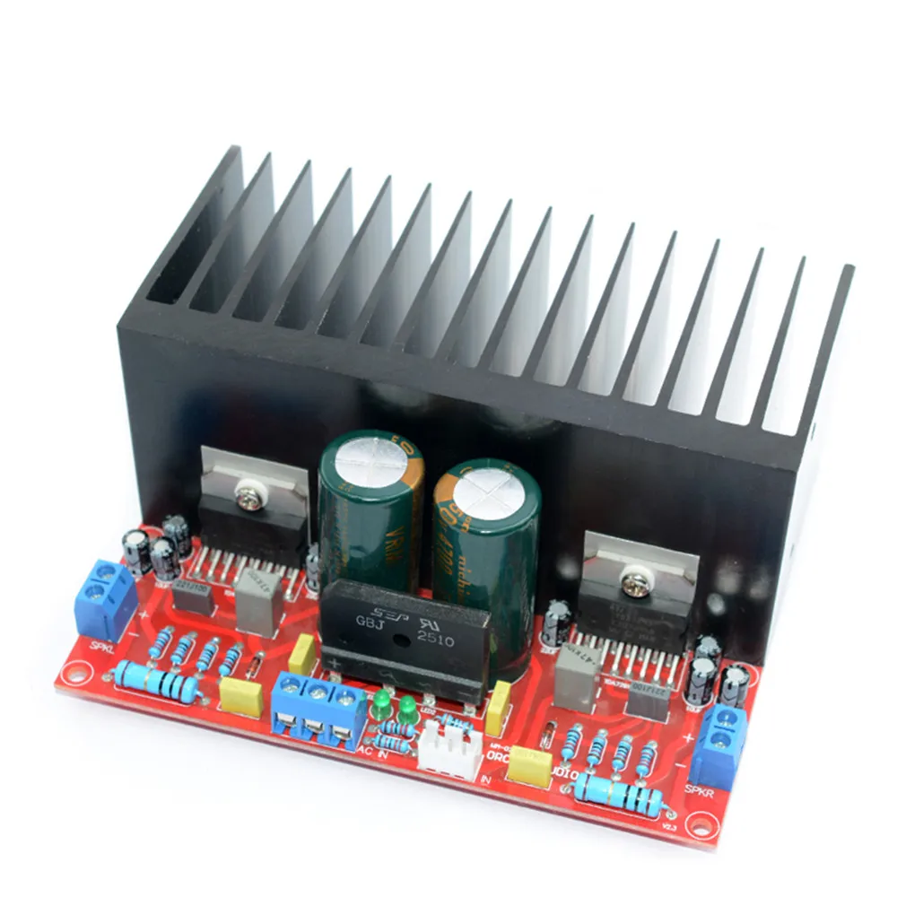Taidacent Gan Guitar classe D 2 CH Audio Parallel Super Heat Double 100W TDA7293 Mini Kit scheda amplificatore 2.1 scheda amplificatore - immagine 5
