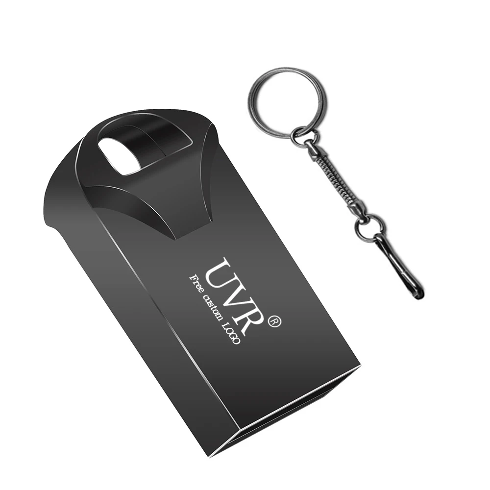 Usb флеш-накопитель 32 ГБ, высокоскоростной флеш-накопитель 3,0, 4 ГБ, 8 ГБ, 16 ГБ, 32 ГБ, 64 ГБ, 128 ГБ, флеш-карта памяти, серебристая металлическая Флешка с логотипом под заказ - Цвет: Black - Free Logo
