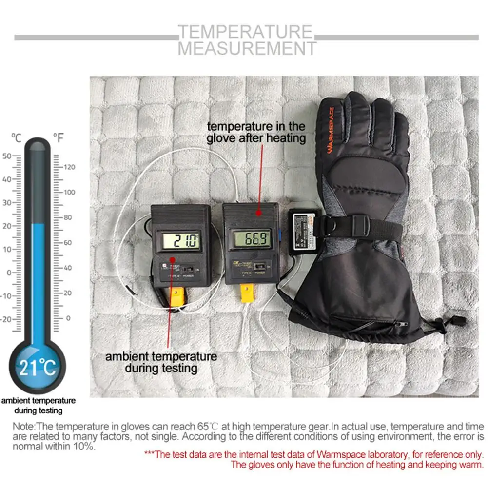 Мотоциклетные перчатки с подогревом, 3,7 в/3600 мАч, литиевая батарея, водонепроницаемые, теплые, сохраняющие тепло, перчатки для катания на лыжах