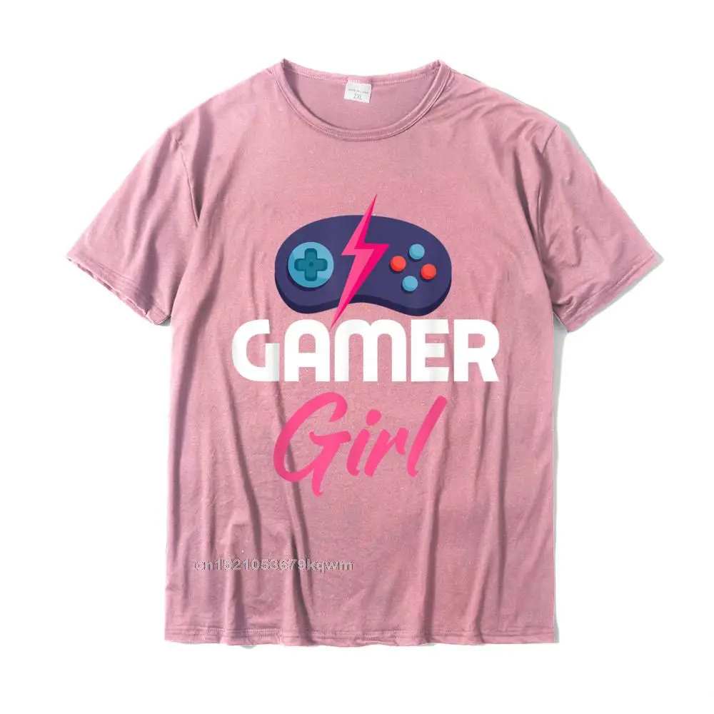 Pure Cotton Mens Short Sleeve Unique T Shirts Comics Tops Shirts 2021 Hot Sale Casual Round Collar T Shirt Free Shipping Funny Gamer Girl Video Games Funny Gaming Lover Gift T-Shirt__3049 pink