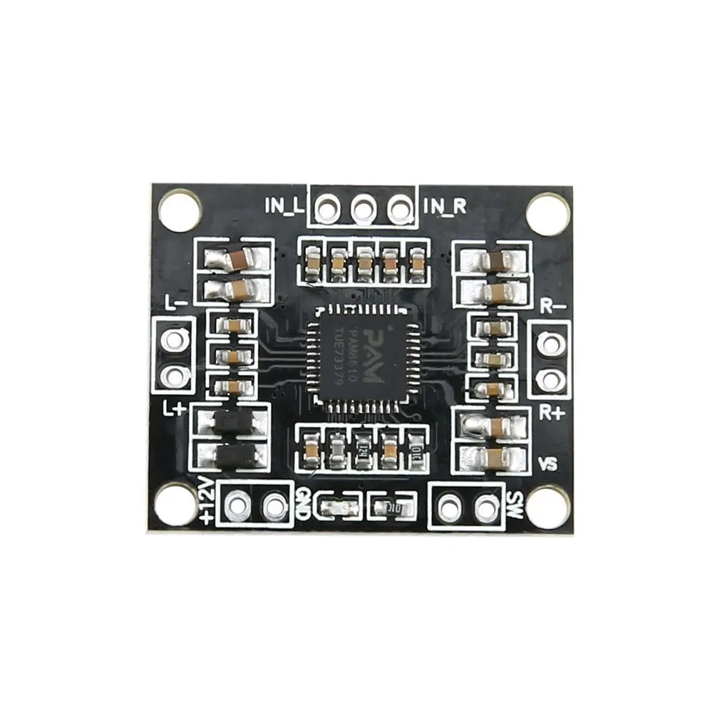 

Amplifier Board PAM8610 Mini Class D Digital Power Amplifier Board 2 X15w Dual Channel Stereo Digital Amplifier Board DC12V