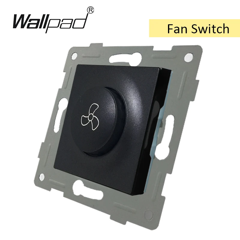 Fan Switch DIY ЕС функциональный ключ для модуля переключатель и гнездо с когтями крепления задней Wallpad L6 серии - Цвет: Fan Switch