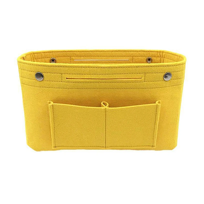 Ladies Fashion Handbag Storage Bag Wallet Insert  Felt Multi Pocket Handbag Utility Bag Durable practical  convenient household