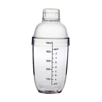 

Resin Bar Tools Home Cocktail Shaker Party With Scale Beverage Barware Wine Mixer Coffee Portable Transparent Bottle Drink