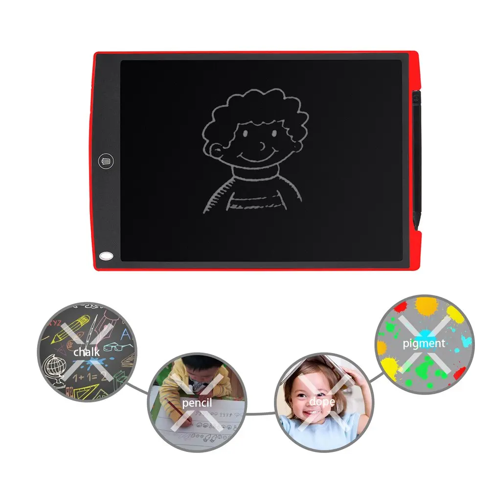 1" lcd письмо и рисование стол почерк доска объявлений безбумажный перезаписываемый планшет электронный блокнот для бизнеса офиса