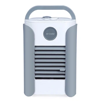 

Multifunction Desktop Air Conditioner Cooler Humidifier Refrigeration 3 Speed USB Charge Bluetooth Music Radio Speaker