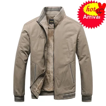 

Bomber Winter Mens Jackets Casual Male Outwear Fleece Thick Warm Windbreaker Jacket Mens Military Baseball Coats Clothing