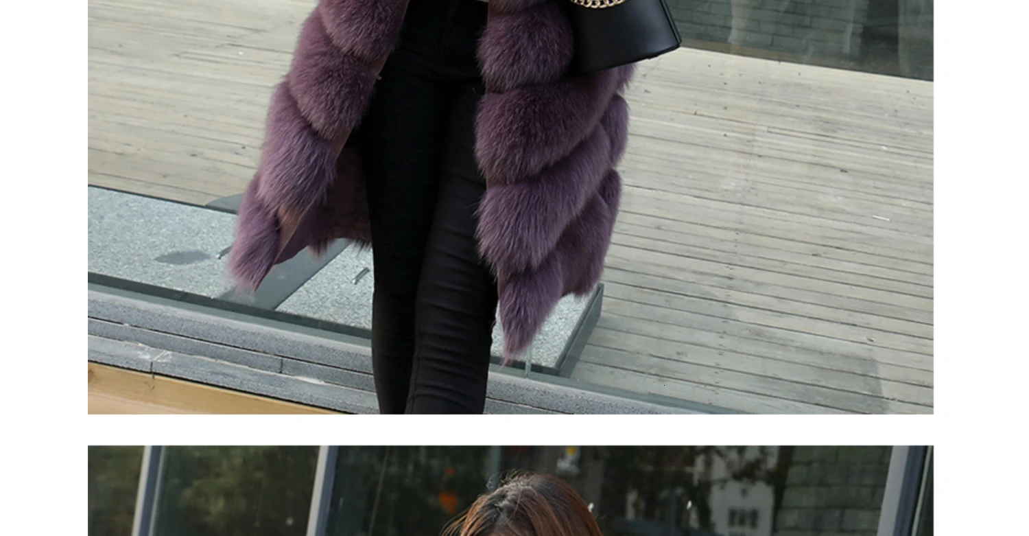 Excellent Real Fur Vests Long Winter Women Fur Vest Female Sleeveless Genuine Fur Vest Ladies Fashion Luxury Slim Warm High Quality 2019 24