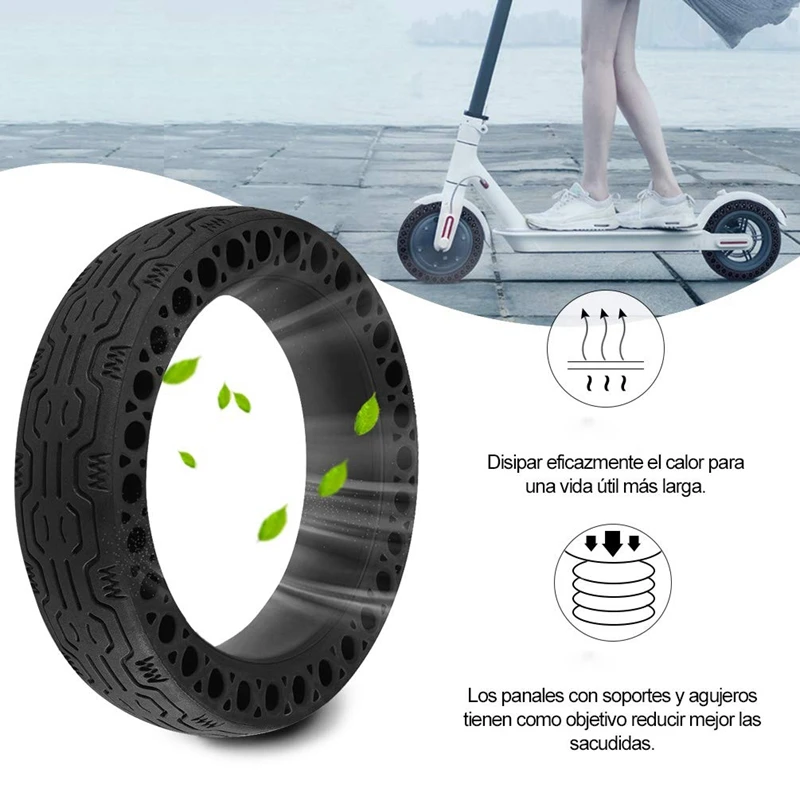 8.5 Inch Front/Rear Scooter Tire Wheel Solid Replacement Tyre 8 1/2 For Xiaomi Mijia M365 Solid Tyre Electric Scooter Skateboard