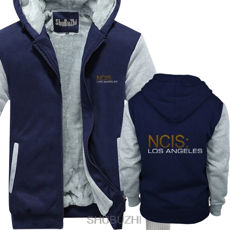 NCIS Tumblr статические NCIS Los Angeles Saison письмо Funky толстые толстовки Мужская толстовка мужская Толстовка sbz4639 - Цвет: navy grey