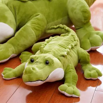 

Stuffed Crocodile Plush Toy Realistic Jumbo Alligator Cushion Pillow Kids Gift