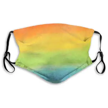 

Fillter Cloth for Women Contemporary Rainbow Reusable Windproof Cloth Half Face Ear Loops for Camping Double Protection