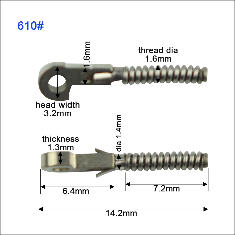 100 Stück Brillen-Federeinsatz, Brillenreparatur, Flex-Bügel, optischer Rahmen, kaputtes Ersatzteil, viele Größenoptionen – Detail 18