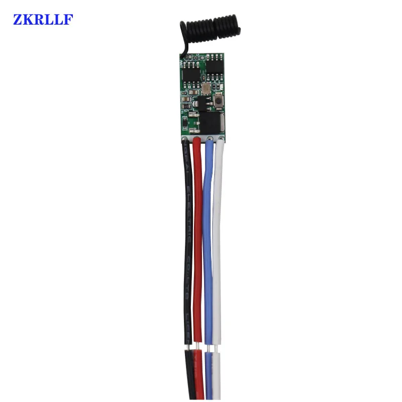 433mhz DC 1CH 3.6V 6V 12V 24V Mini Relay Wireless RF Remote Control Switch Power LED Lamp Controller Micro Receiver Transmitter-8