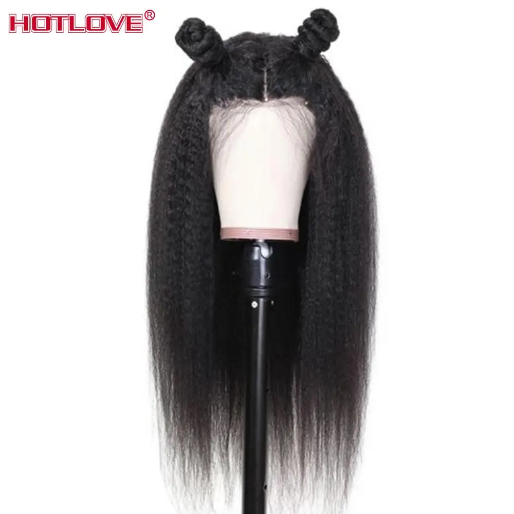 13x4-Lace-Front-Human-Hair-Wigs-For-Black-Women-150-Density-Peruvian-Kinky-Straight-Hair-Lace