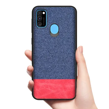 

For Galaxy M30s Case Luxury Fabric Cloth Slim Anti-scratch Shockproof Back Case For Samsung Galaxy M30s A70s A20s Cqoue