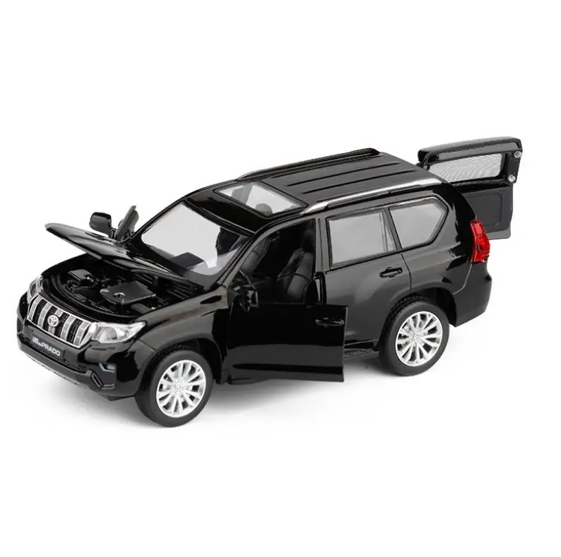 Горячая Распродажа 1:32 литой автомобиль модель Toyota overbearing suv, металлический внедорожный автомобиль, симулятор звука и света