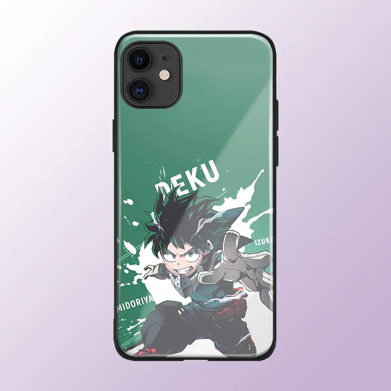 Чехол для телефона Izuku Midoriya My Hero моя геройская академия стеклянный iPhone6 6s 7 8 x xr xs 11