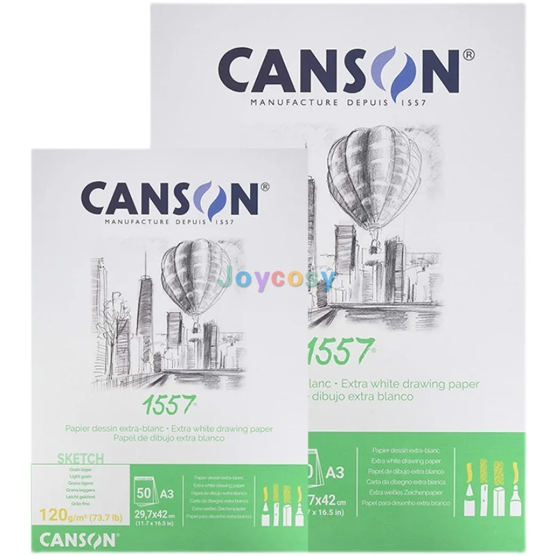 Canson 1557 A4 (21 x 29,7cm) - 50 Hojas de 120 Gsm