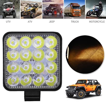 

1000LM Work lights 6000K 48W Driving Fog lamp Dustproof Aluminum Alloy