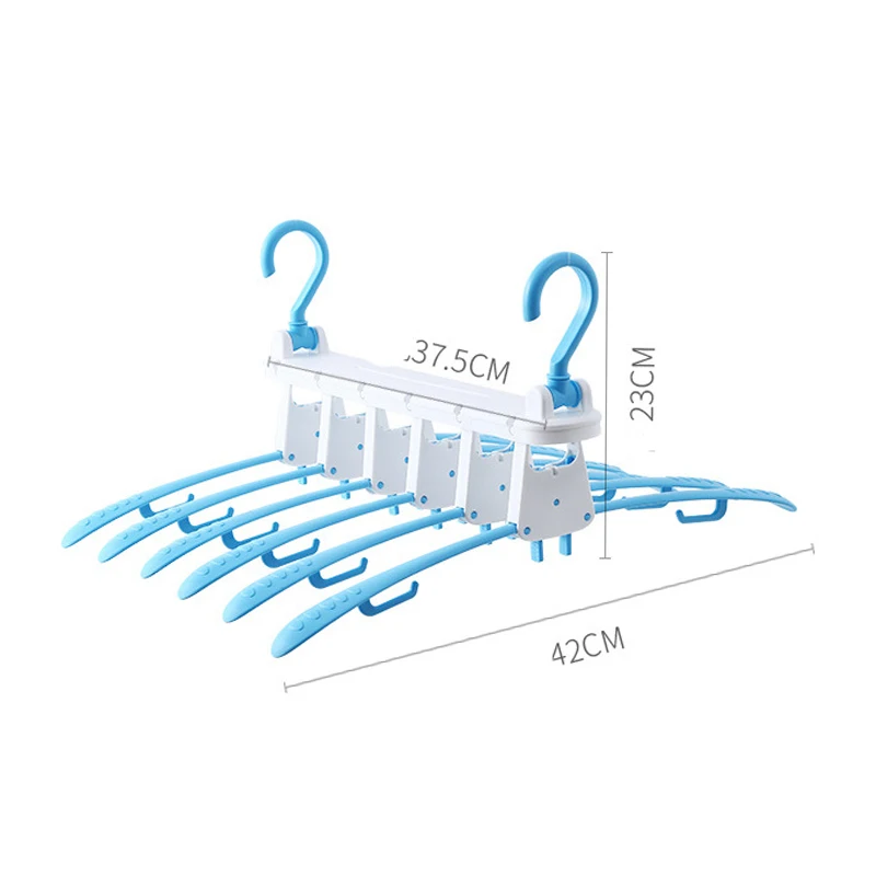 Children's adult dual-use folding hangers 4 expandable magic drying racks Multi-purpose drying racks Home clothes storage