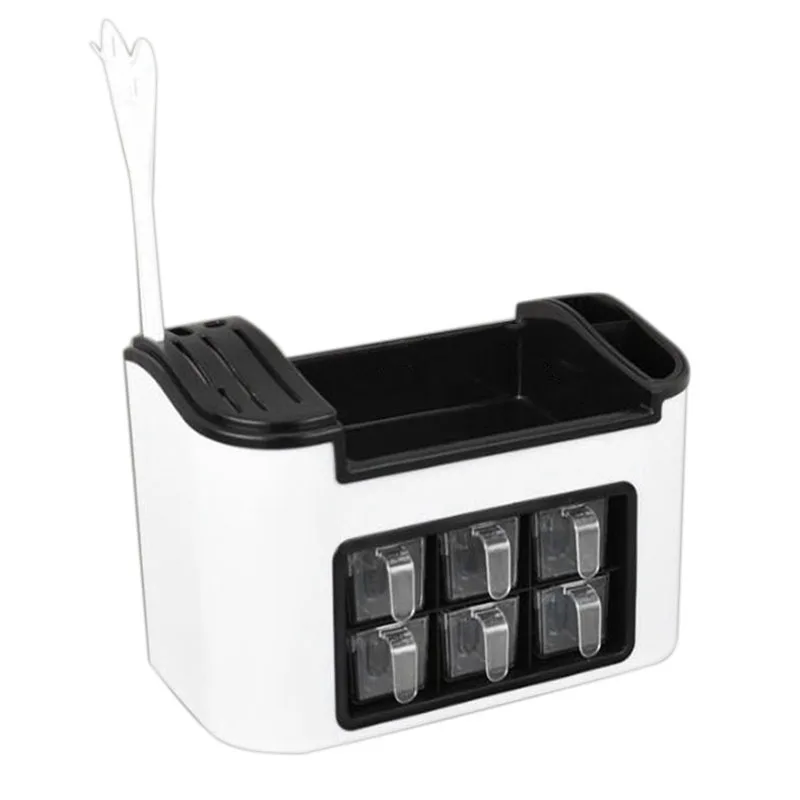 

Multi-Function Kitchen Racks Seasoning Jar Storage Box Combination Knife Holder Set