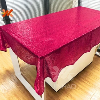 Rose Red 40 Прямоугольные скатерти с блестками для свадьбы или вечерние рождественские украшения для дома - Цвет: Rose Red 40