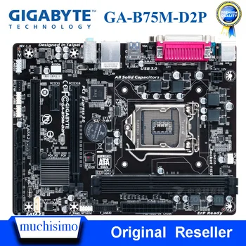 

LGA 1155 Gigabyte GA-B75M-D2P Desktop Motherboard B75M-D2P B75 LGA 1155 i7 i5 i3 DDR3 16G SATA3 USB3.0 Orginal Used Mainboard
