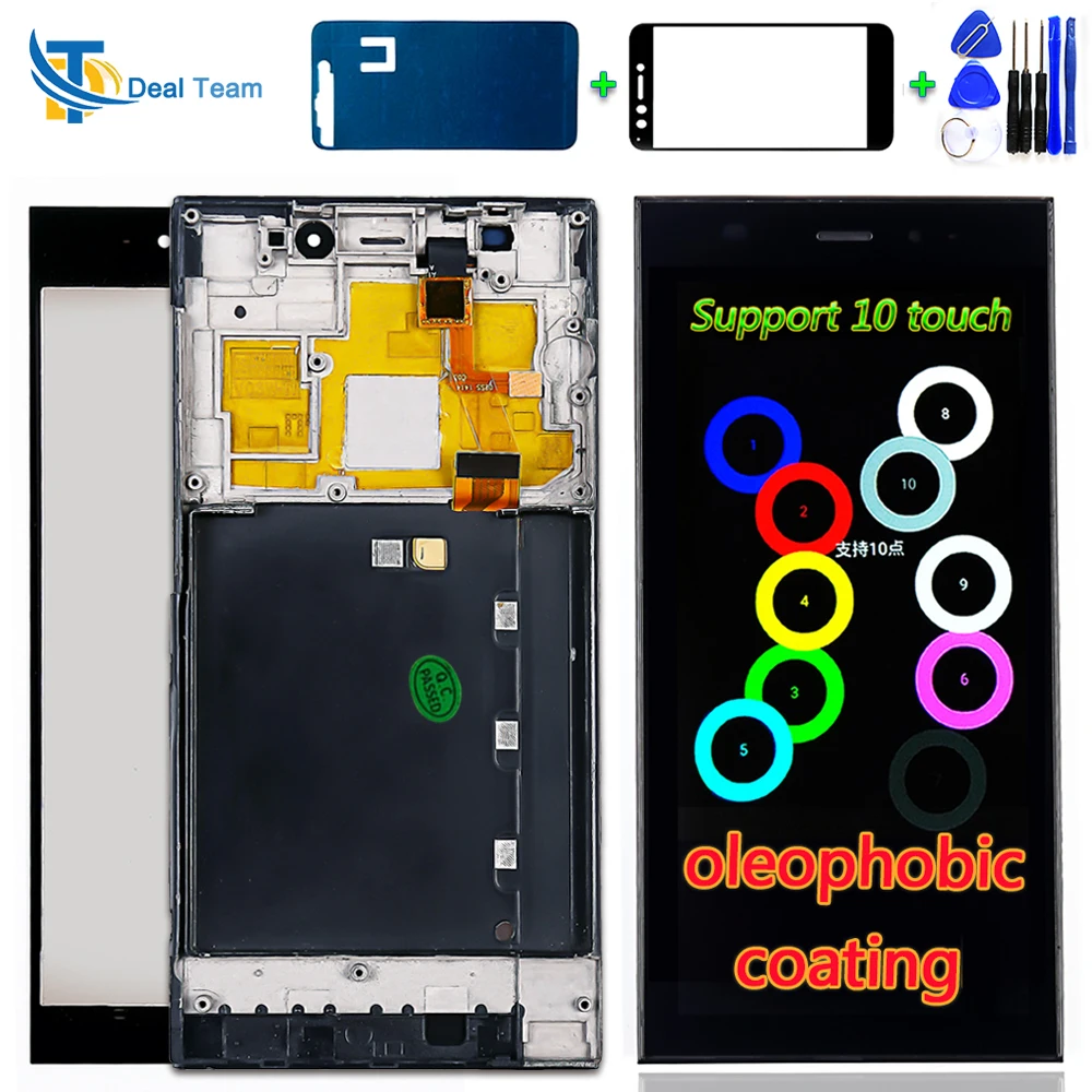 

Deal Team 5.0 inch LCD Display For Xiaomi M3 Mi3 MI 3 Touch Screen Digitizer Assembly Frame Oleophobic Coating 10-Point Touch